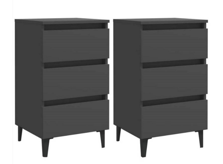 VELADOR  ASHI 2UNID NEGRO MUEBLES GAUDI - 1