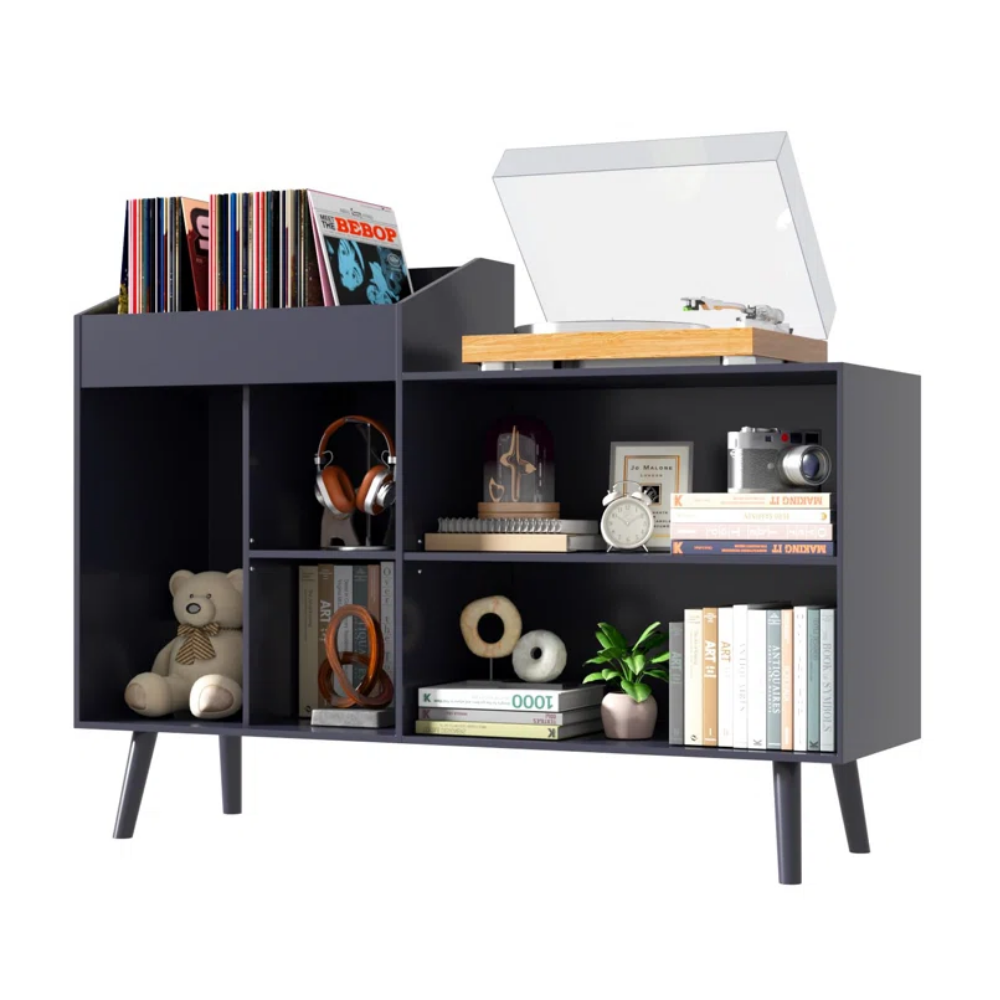 MUEBLE ESTANTE TOCADISCO CARLO NEGRO MUEBLES GAUDI - 1
