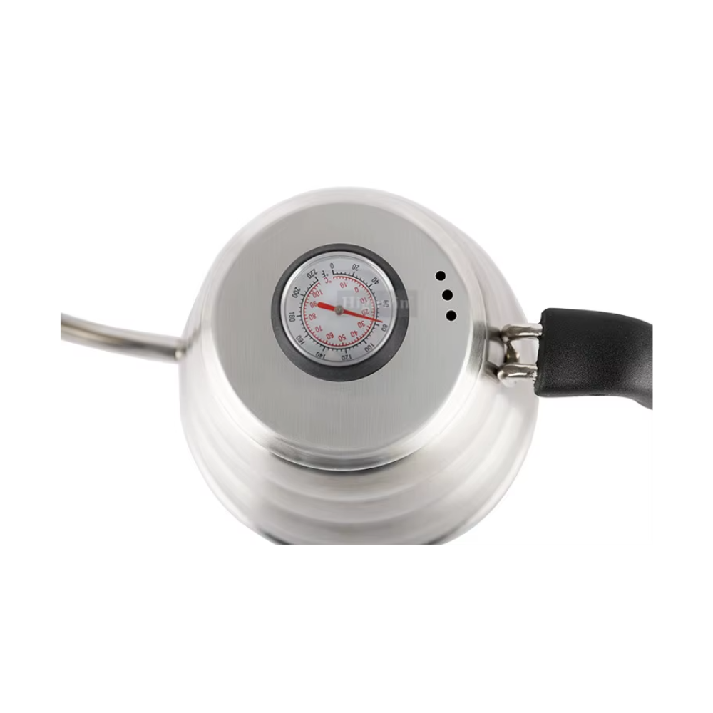 TETERA CUELLO DE CISNE CON TERMÓMETRO X 1.2 LT DE ACERO INOXIDABLE - 6