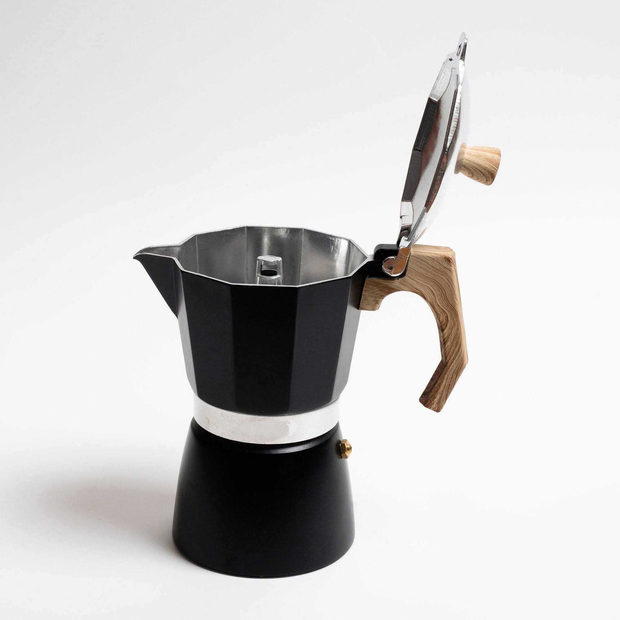 CAFETERA MOKA ITALIANA 6 TZAS VINTAGE - NEGRO - 1