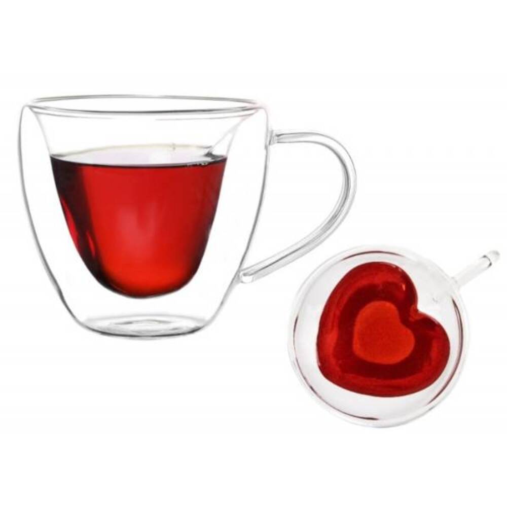 TAZA CORAZÓN 250ML DOBLE PARED - 1