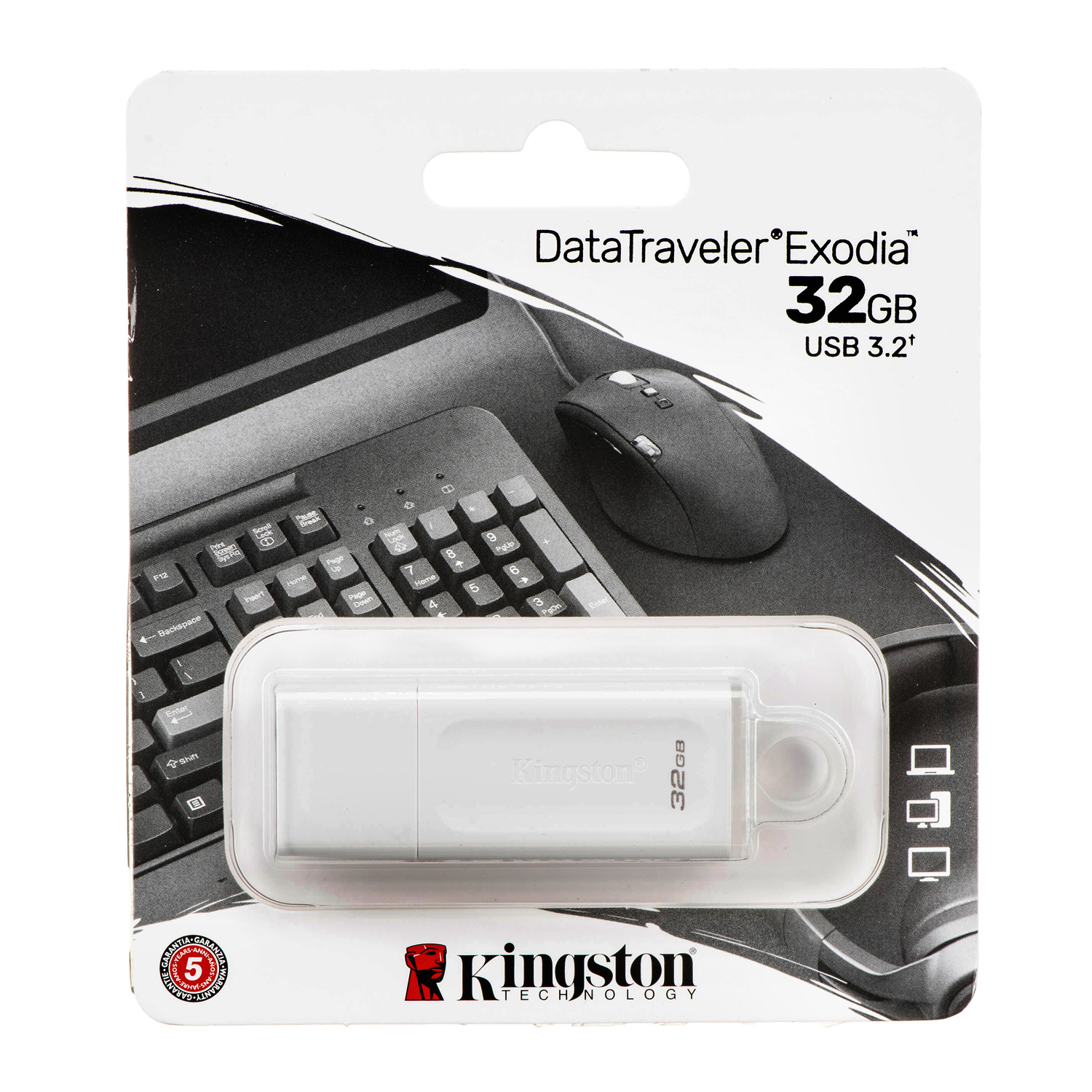 KINGSTON USB 3.2 DATATRAVELER EXODIA 32GB BLANCO - 1