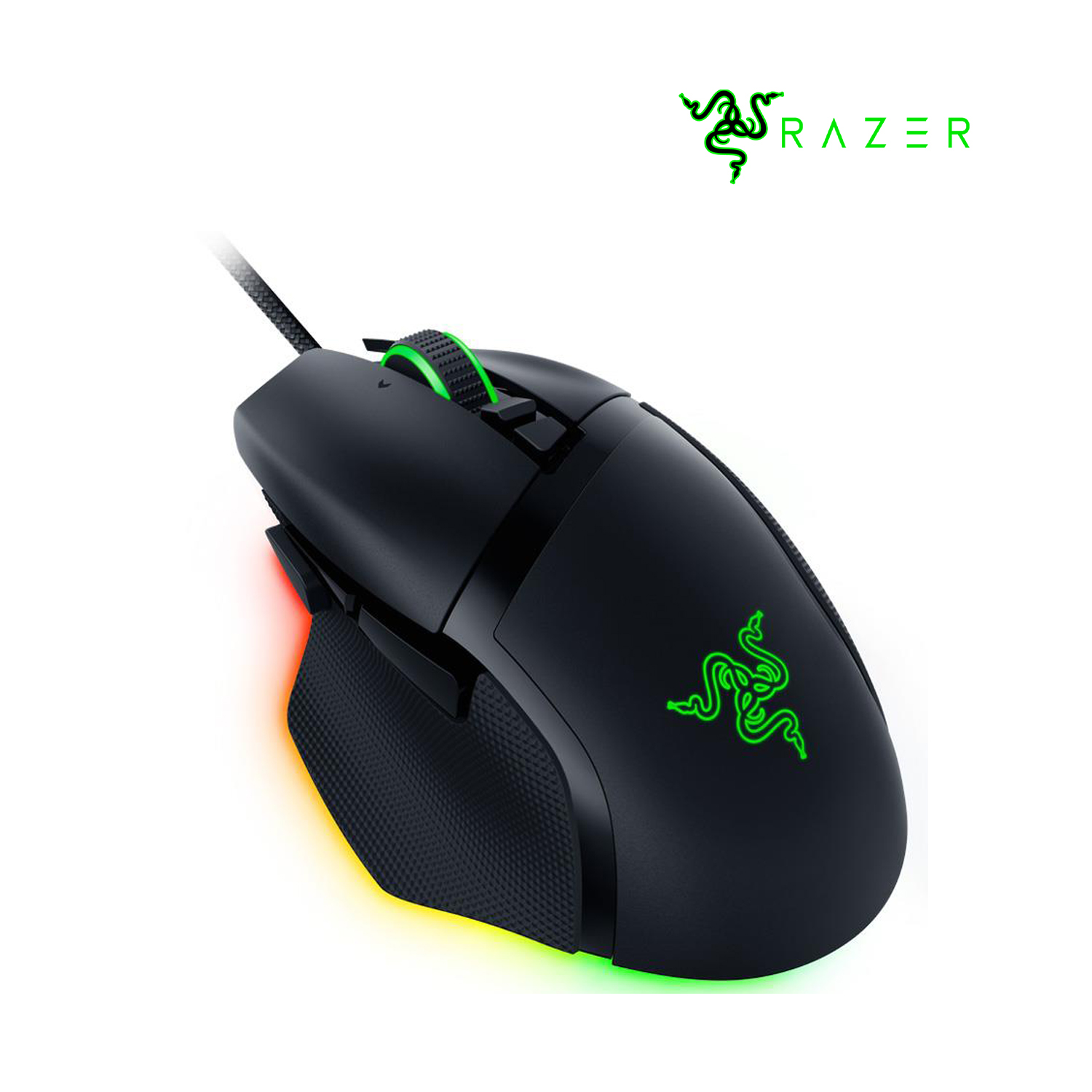 RAZER MOUSE BASILISK V3 26000 DPI 11 BOTONES USB RGB CHROMA - NEGRO - 3