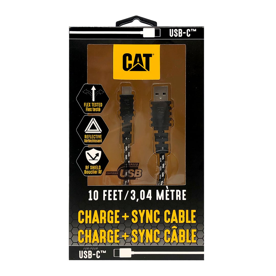 CABLE CARGADOR CAT RESISTENTE USB-C 3 METROS - 4