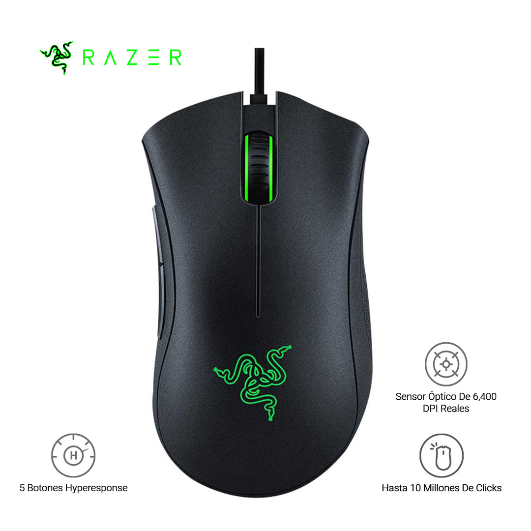 RAZER MOUSE DEATHADDER ESSENTIAL 6400 DPI BLACK - 1