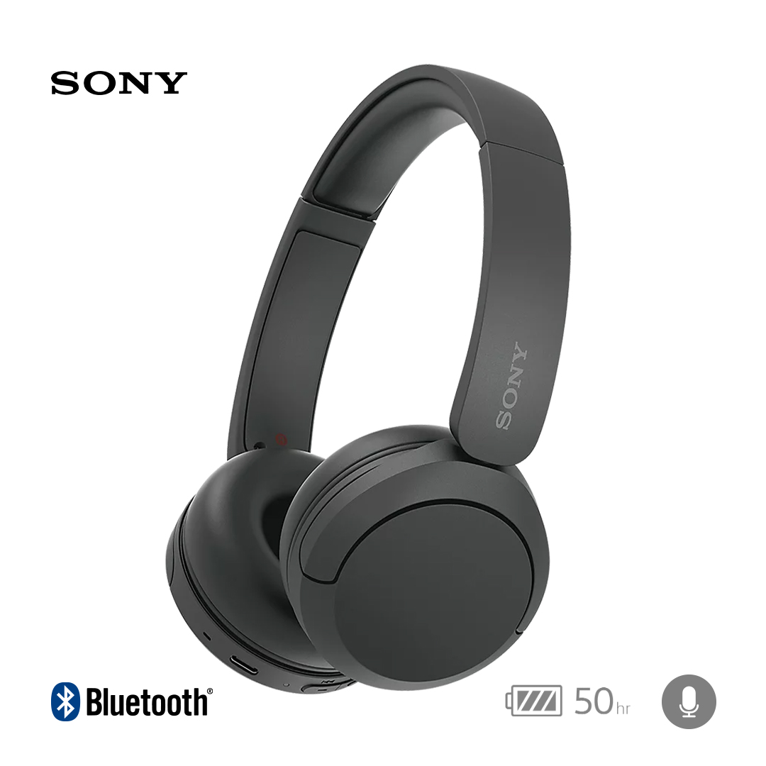 AUDÍFONOS SONY ON-EAR WH-CH520/BZ BLUETOOTH WH-CH520 50 HORAS C/MICRO NEGRO WH-CH520-BK - 1