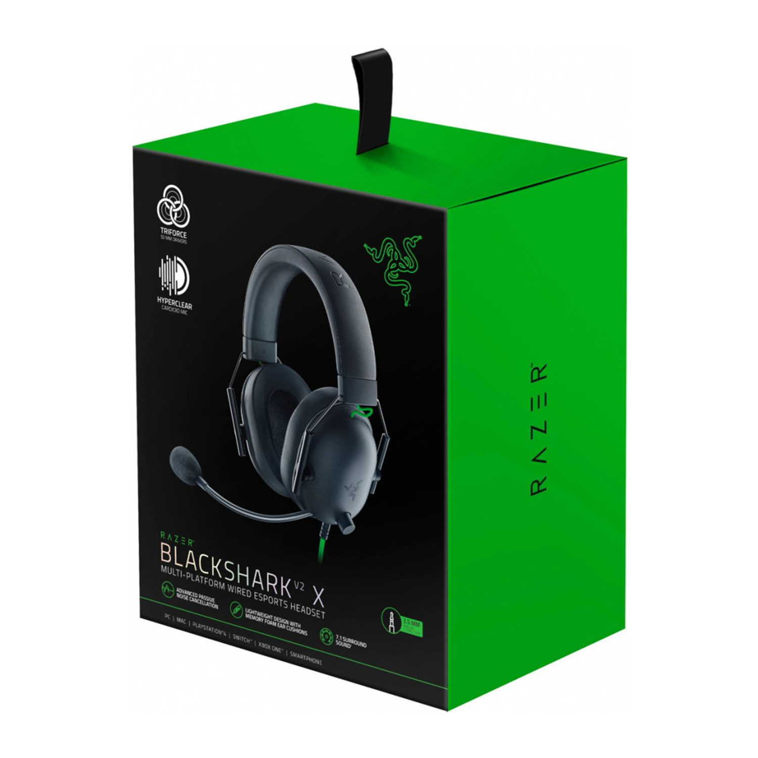 AUDÍFONOS RAZER OVER-EAR RZ04-03240100-R3U1 BLACKSHARK V2 X SONIDO 7.1 MICRÓFONO CARDIOIDE 3.5MM NEGRO - 4