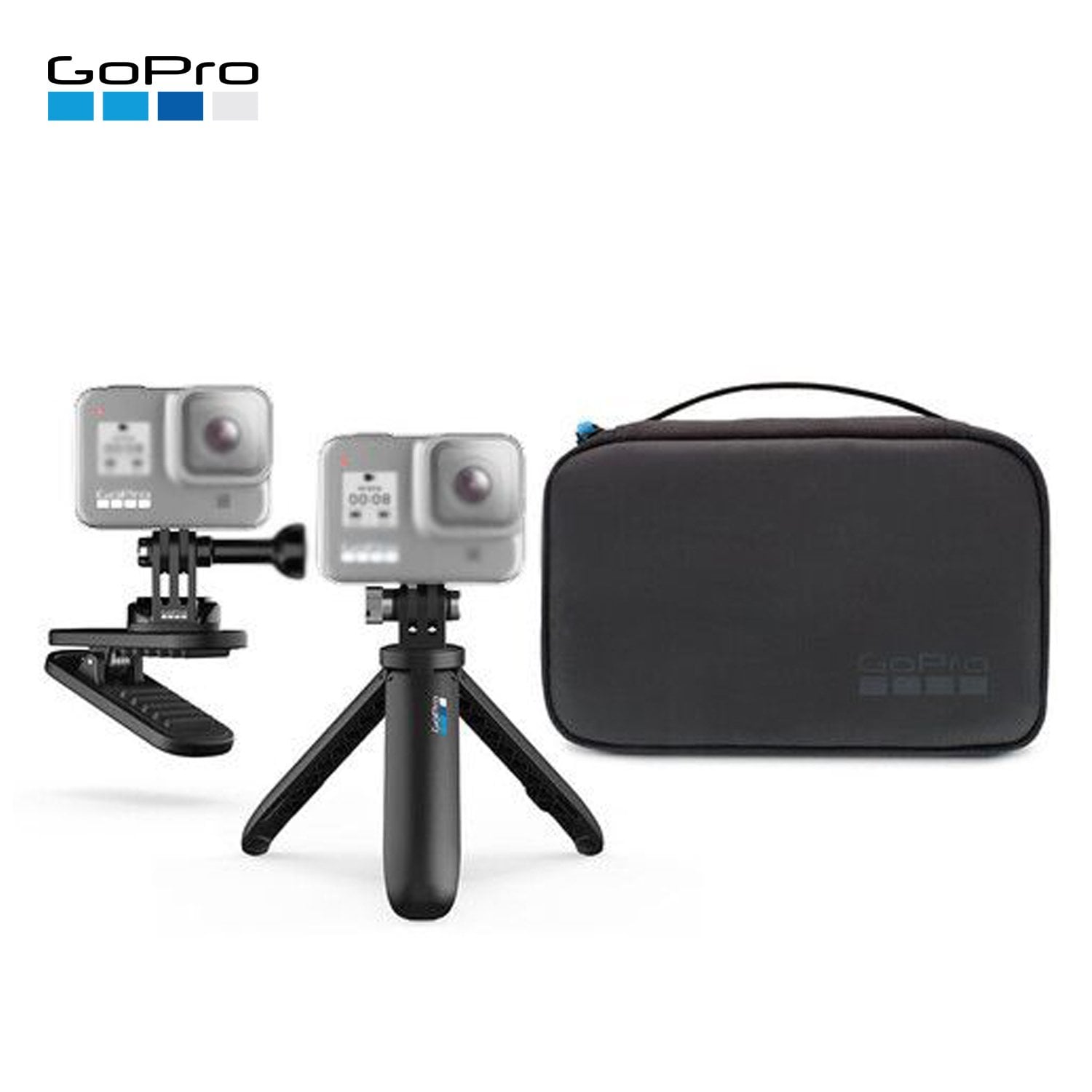 GOPRO KIT TRAVEL AKTTR-002 SHORTY/CLIP GIRATORIO/SOPORTE HEBILLA - 1