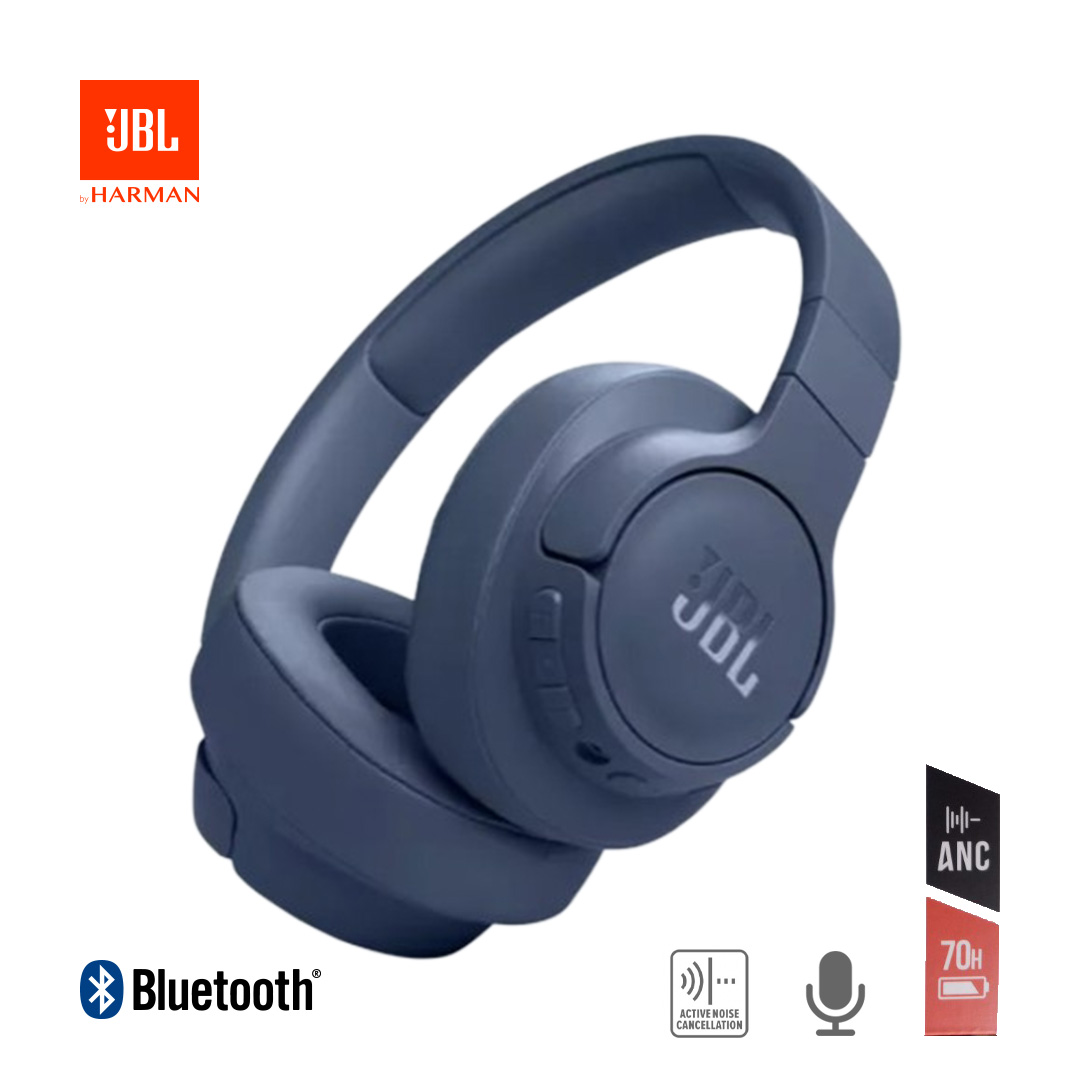 AUDÍFONOS JBL OVER-EAR BLUETOOTH TUNE 770NC INALAMBRICO ON-EAR CANC RUIDO 70HRS AZUL - 1