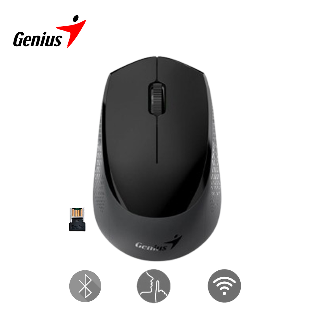 GENIUS MOUSE SILENCIOSO NX-8000S BLUETOOTH RECEPTOR USB 24GHZ NEGRO - 1