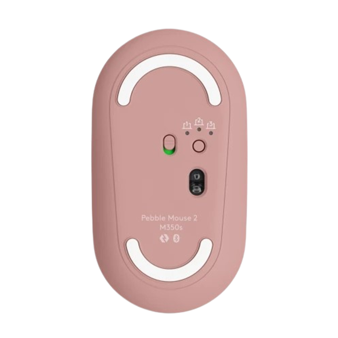 LOGITECH MOUSE BLUETOOTH PEBBLE 2 M350S SILENT TOUCH 4000DPI ROSADO - 4