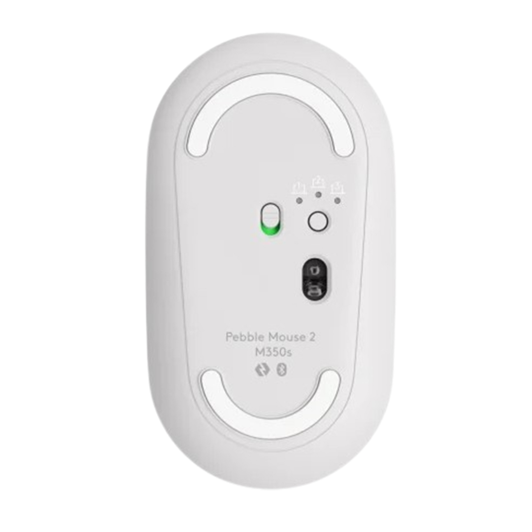 LOGITECH MOUSE BLUETOOTH PEBBLE 2 M350S SILENT TOUCH 4000DPI BLANCO - 4