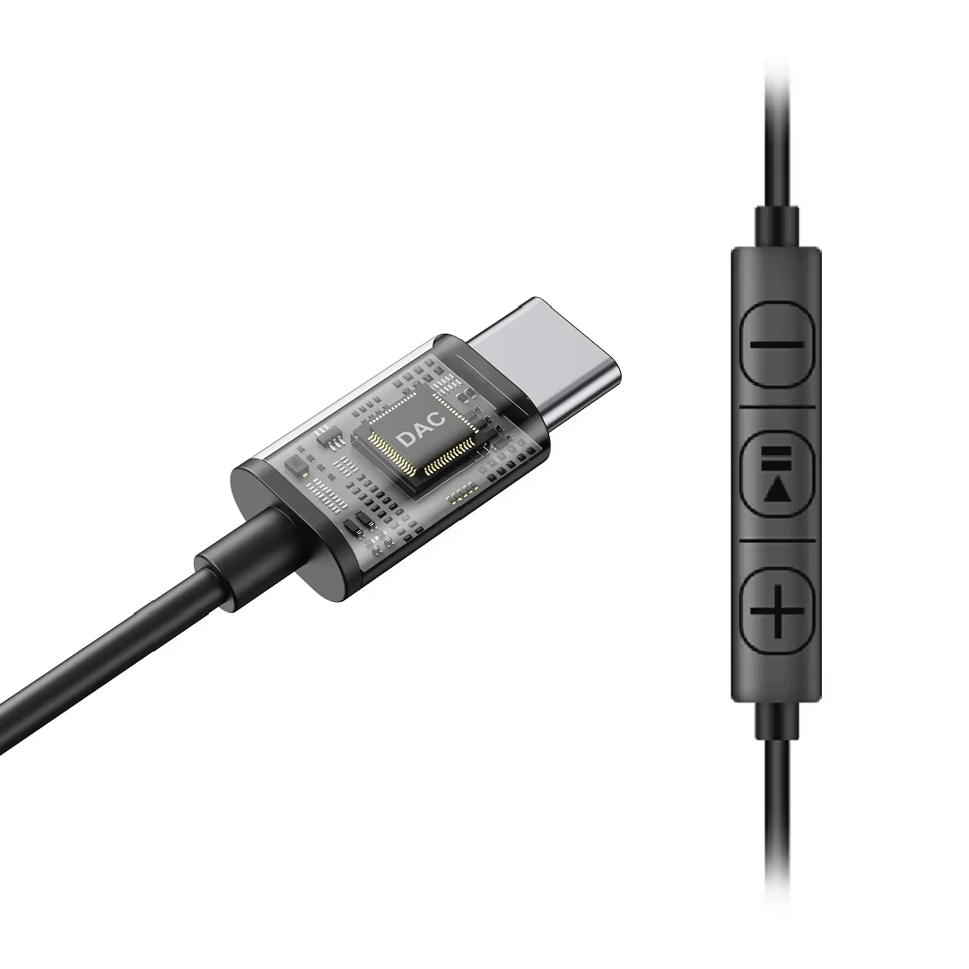 AUDÍFONOS NB-A01 CON CABLE TIPOC PARA MÓVIL Y TABLET - NEGRO - 5