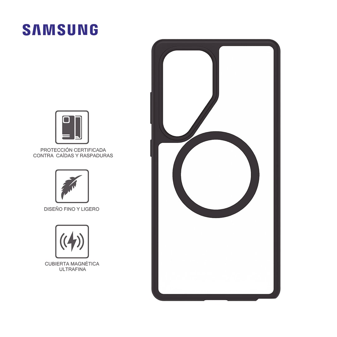 SAMSUNG CASE SERIE REACT CON MAGNETS GP-FPS938OBJTW PARA GALAXY S25 ULTRA BLACK CRYSTAL - 1