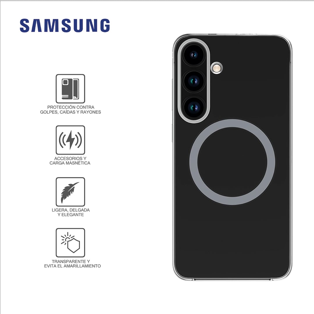 SAMSUNG CASE CLEAR MAGNET GP-FFS936YCATW PARA EL GALAXY S25 PLUS TRANSPARENTE - 2