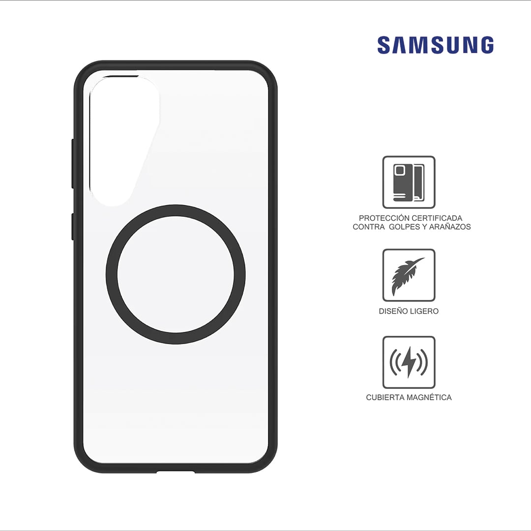 SAMSUNG CASE SERIE REACT CON MAGNETICA GP-FPS936OBJTW PARA GALAXY S25 PLUS BLACK CRYSTAL - 1