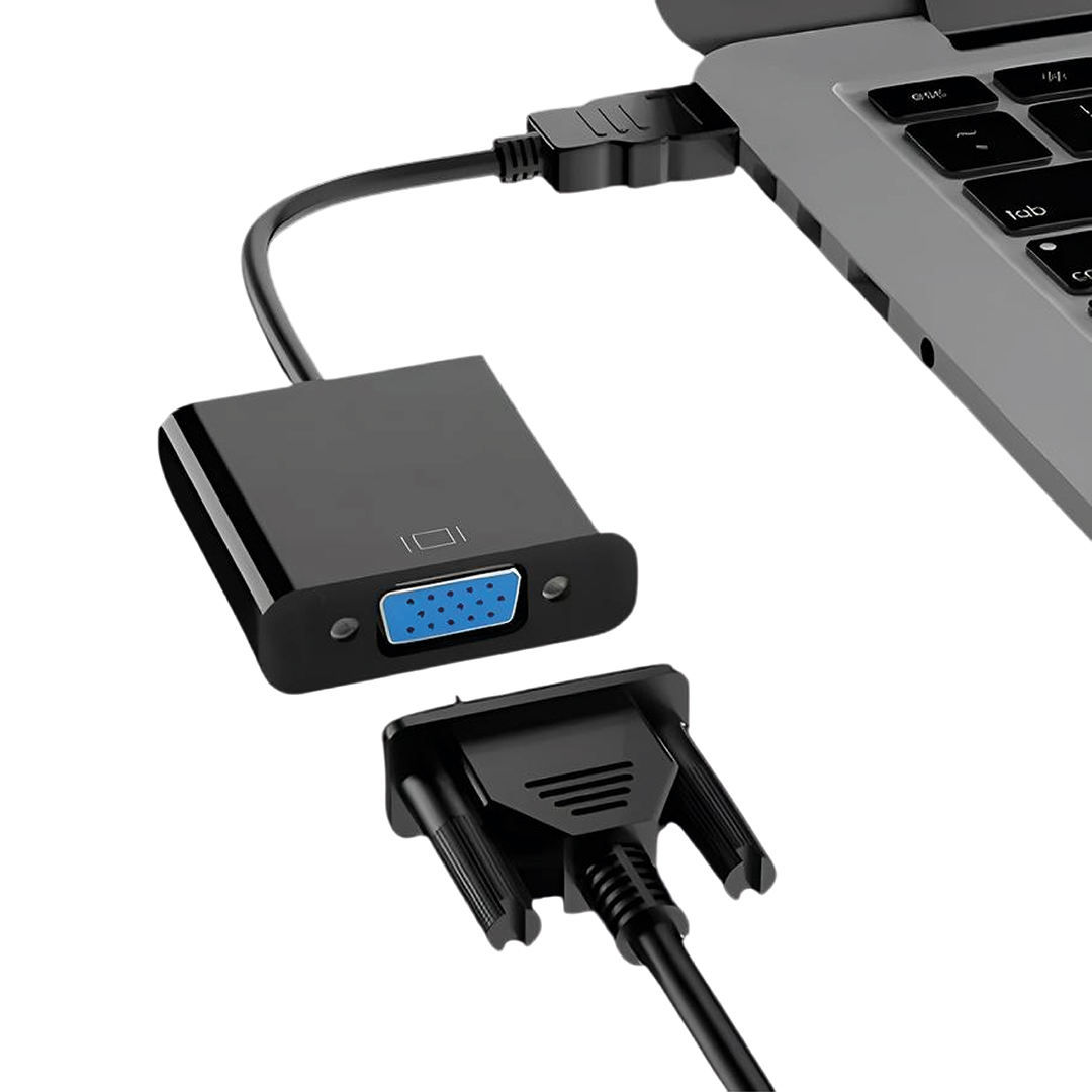 ADAPTADOR HDMI A VGA NEGRO - HDMI-TO-VGA - 4