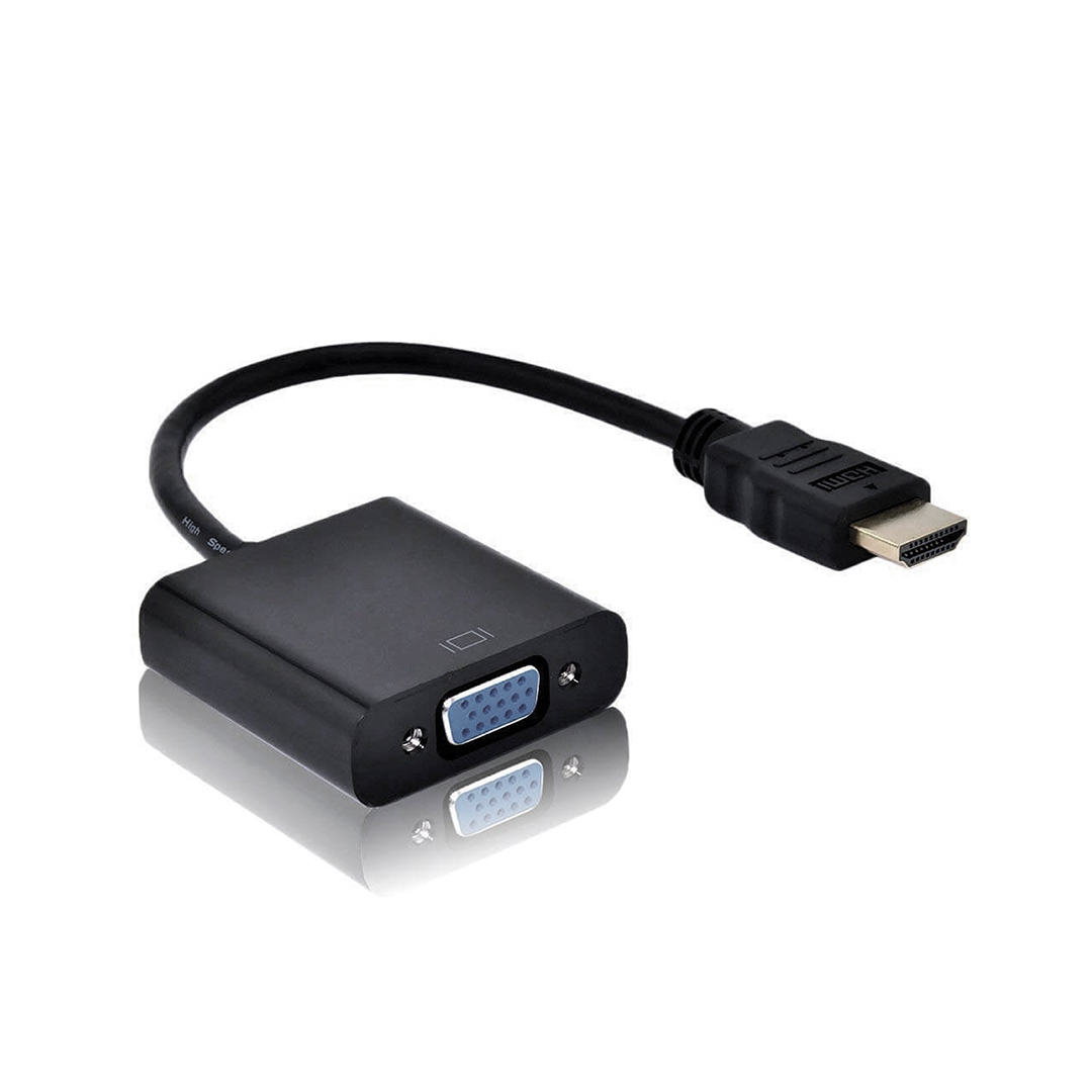 ADAPTADOR HDMI A VGA NEGRO - HDMI-TO-VGA - 5