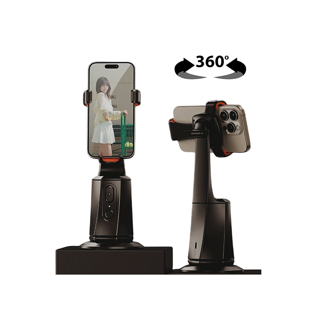 SOPORTE CELULAR GIMBAL S1 CON SEGUIMIENTO FACIAL AUTOMATICO GIRO 360° LED-HX1504 - 5