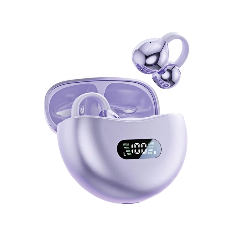 ST AUDÍFONOS BLUETOOTH M79 TWS CANCELACIÓN RUIDO MICRÓFONO LILA - 2