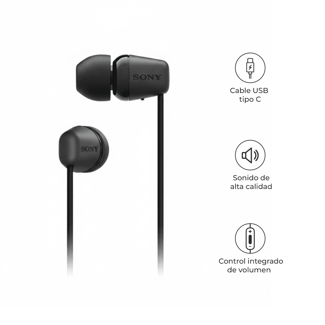 SONY AUDÍFONOS IER-EX15C IN EAR USB-C CON MICRÓFONO NEGRO - 2