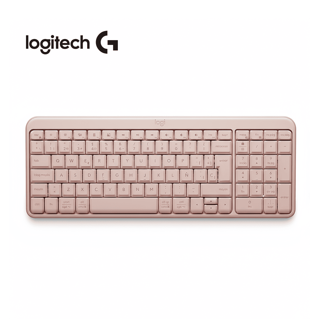 LOGITECH TECLADO K250 INALÁMBRICO COMPACTO BLUETOOTH ROSA - 1