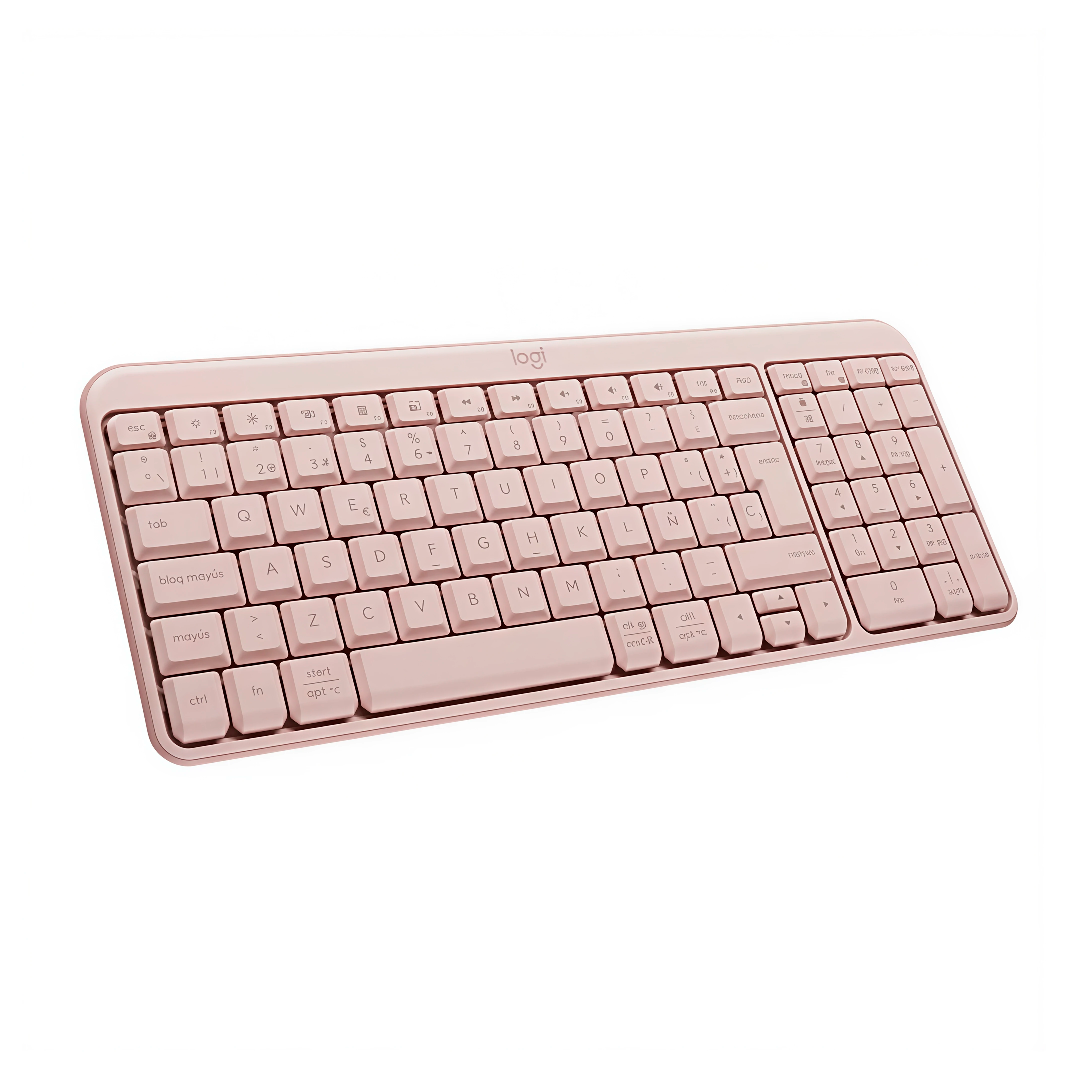 LOGITECH TECLADO K250 INALÁMBRICO COMPACTO BLUETOOTH ROSA - 4