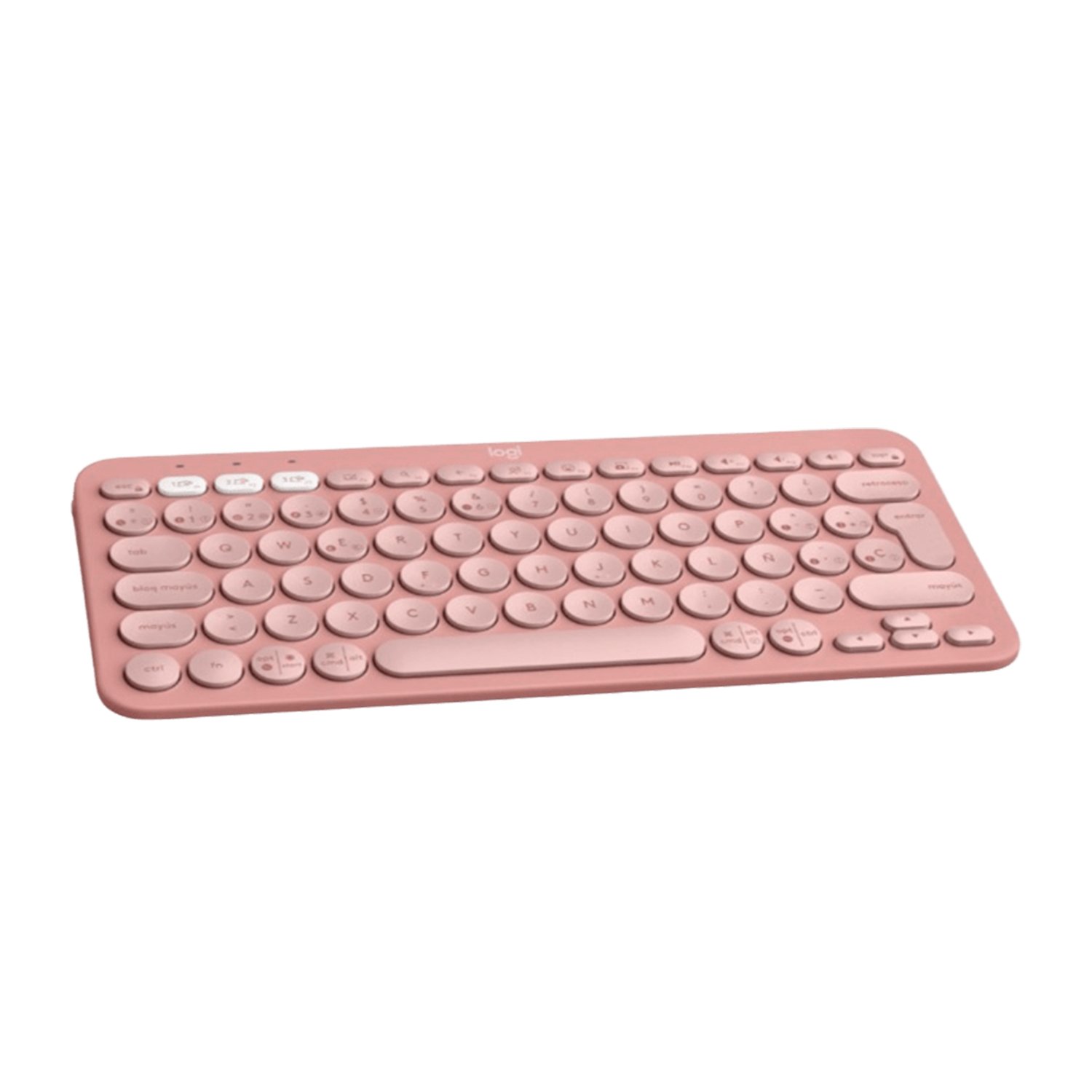 LOGITECH TECLADO BLUETOOTH MULTI. PEBBLE KEYS 2 K380S ROSADO - 3