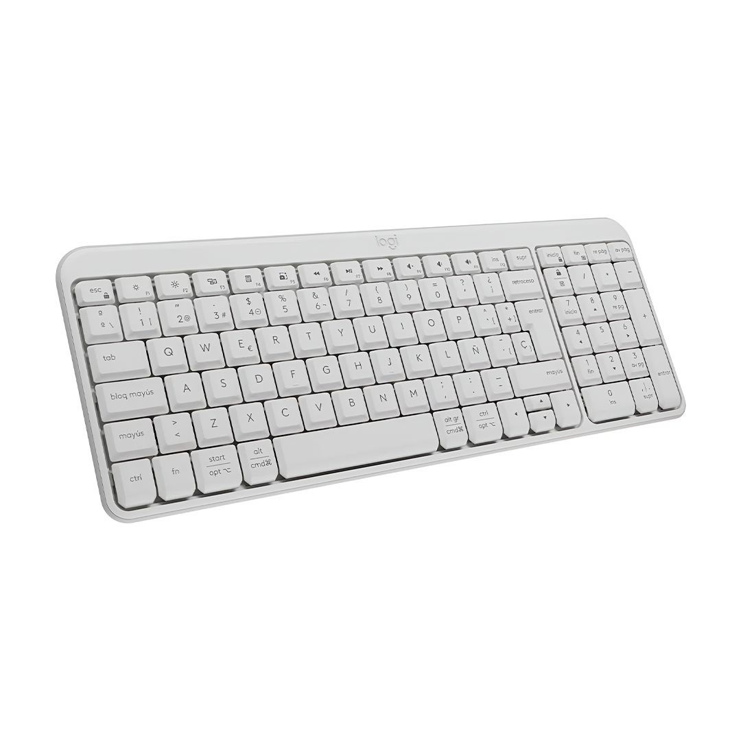 LOGITECH TECLADO K250 INALÁMBRICO COMPACTO BLUETOOTH BLANCO - 2