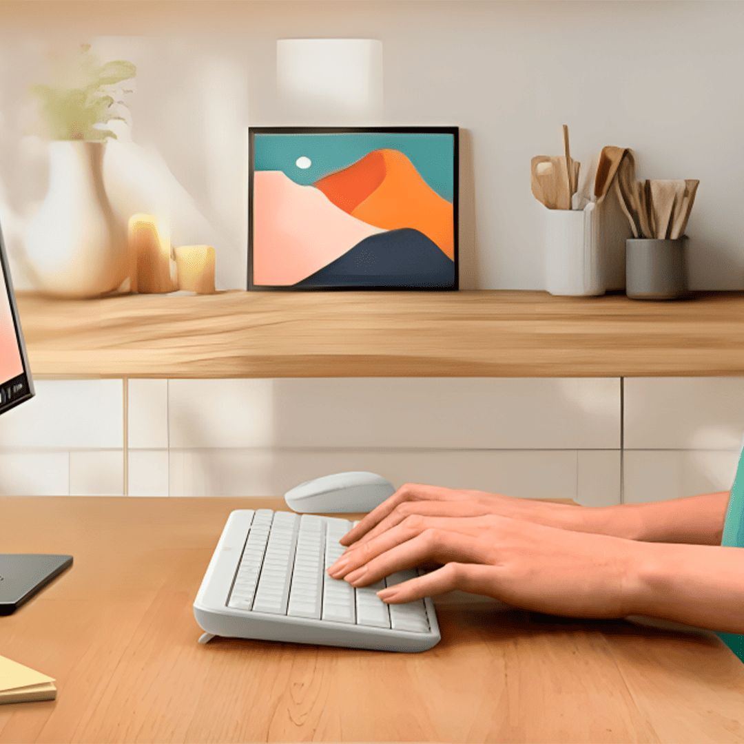 LOGITECH TECLADO K250 INALÁMBRICO COMPACTO BLUETOOTH BLANCO - 4