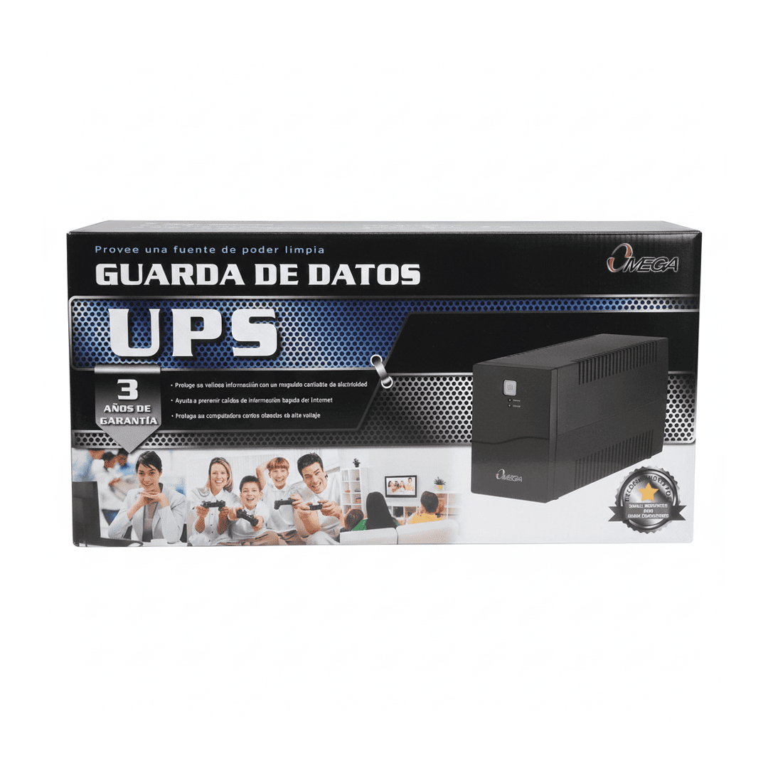 OMEGA UPS 461652 6 SALIDAS 220V/650VA 15 MIN AUTONOMÍA - 4