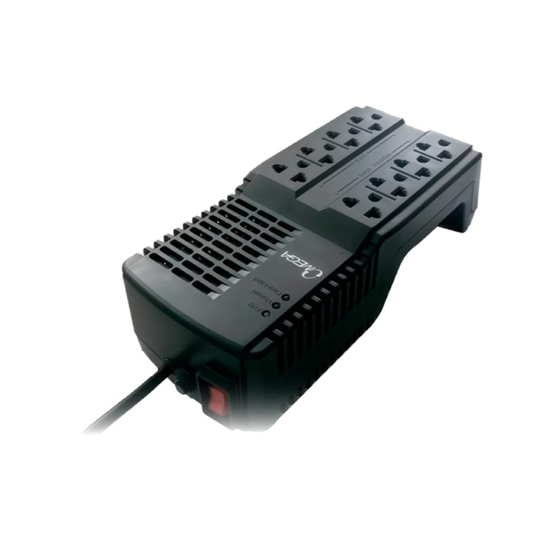 OMEGA ESTABILIZADOR AUTOM. DE VOLTAJE PCG-1200 1200VA NEGRO - 2