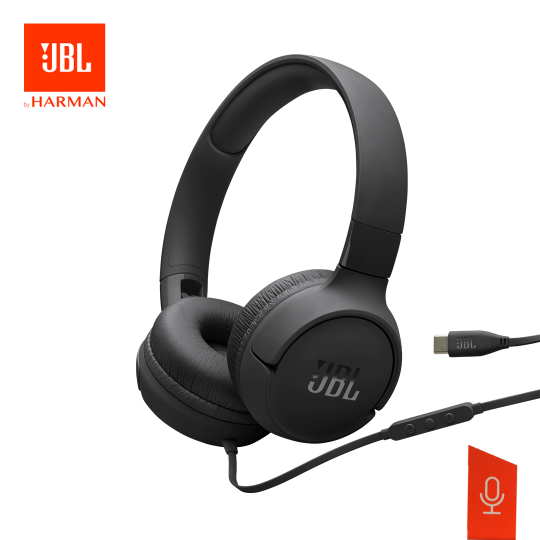 JBL AUDÍFONO TUNE 520C USB-C ON-EAR PURE BASS NEGRO - 1