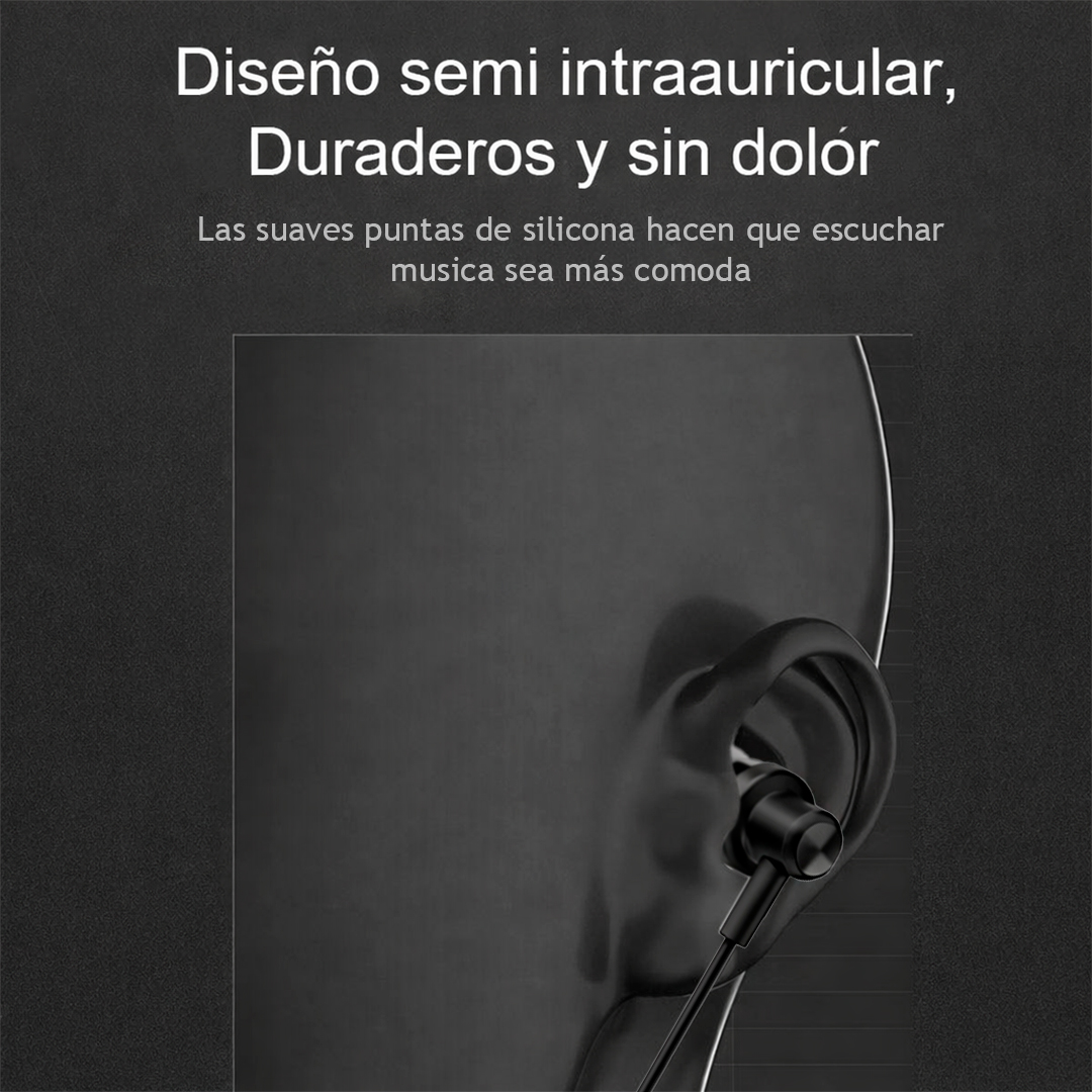 AUDÍFONOS NPHE-06 JACK 3.5MM STEREO NEGRO - 7