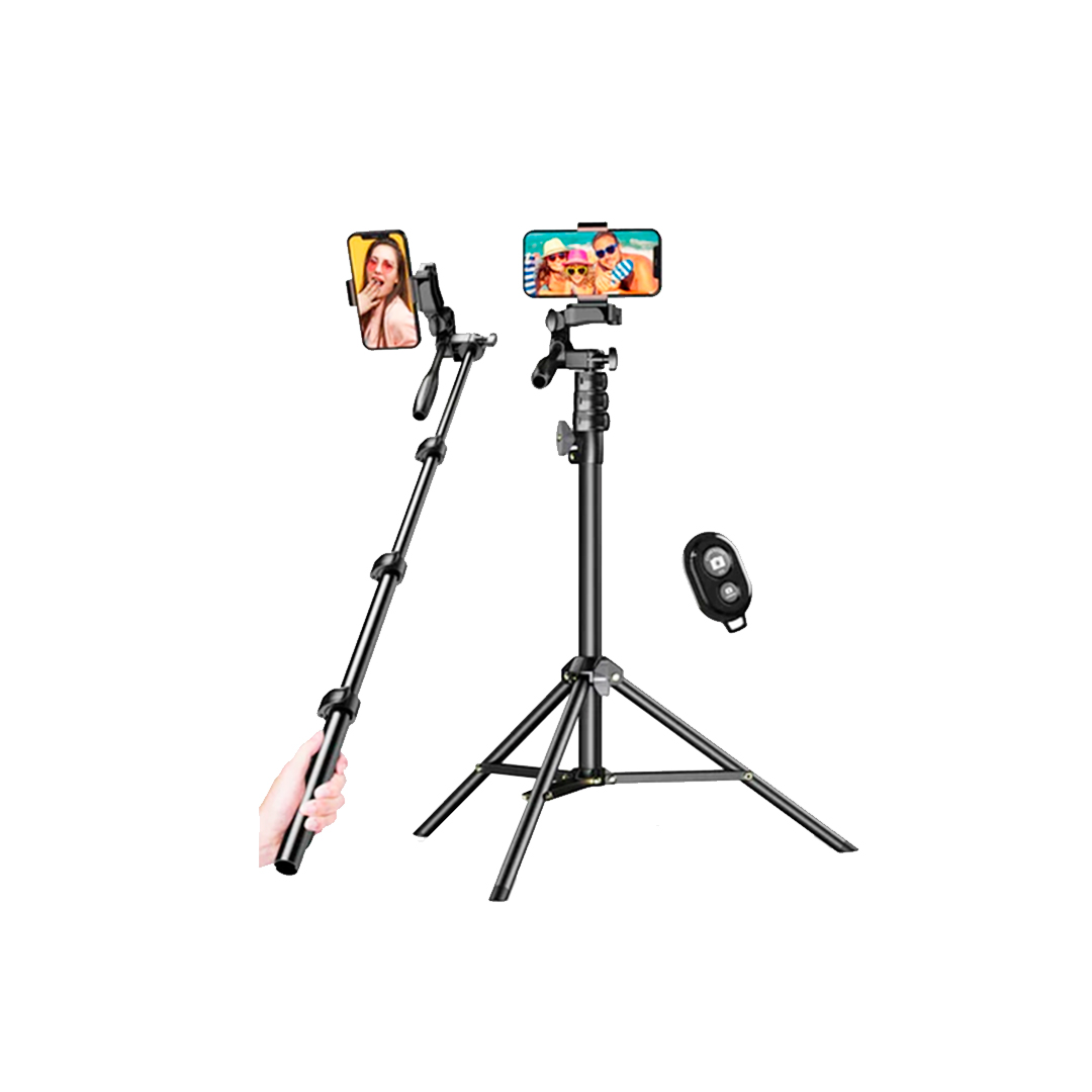 PALO SELFIE + TRÍPODE 2 EN 1 EXTENSIBLE 70” ROTACIÓN 360° - 2
