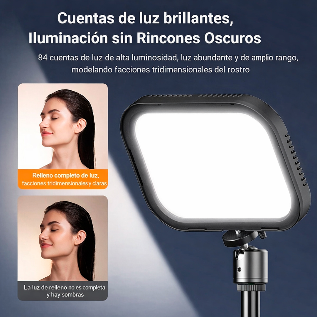 KIT LUZ LED APEXEL FL19 DUAL 3300K-5600K USB - 5