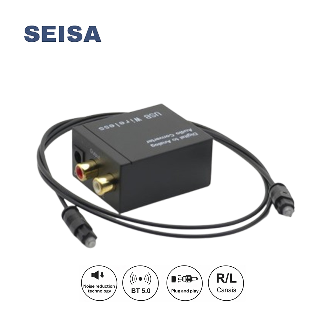 SEISA ADAPTADOR AUDIO SEISA SM-C7852BT BLUETOOTH A RCA ÓPTICO - 1