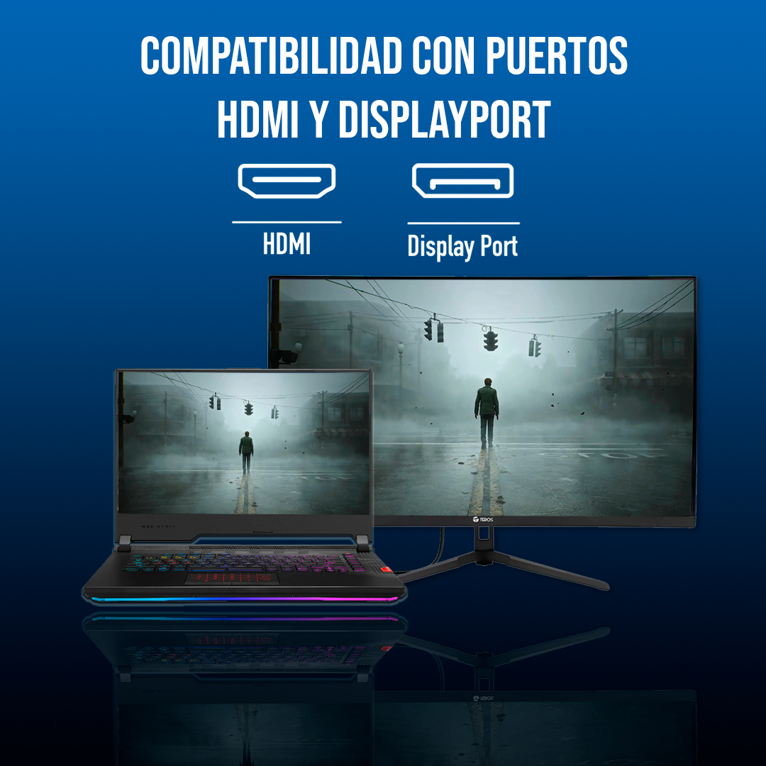 TEROS TE-2732S MONITOR CURVO 27' FHD 100HZ 1MS HDMI DP - 7