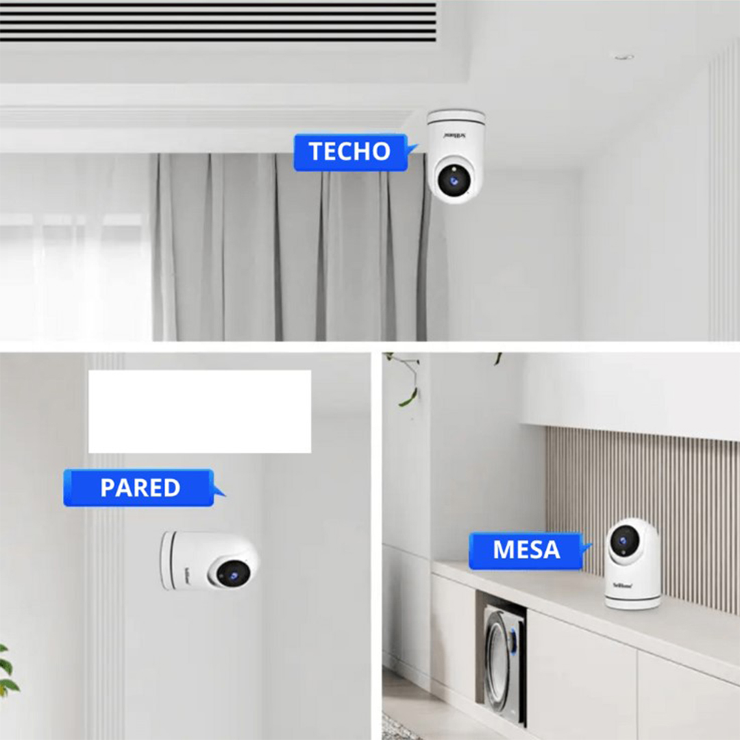 SEISA IPC-S042 CÁMARA DE SEGURIDAD WIFI 360° FULL HD BLANCA - 4