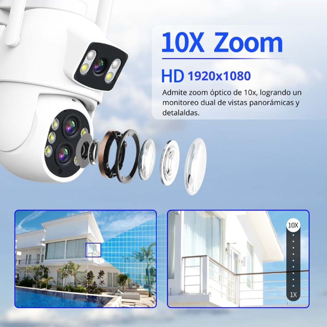 SEISA IPC-SY9 CÁMARA DE SEGURIDAD IP WIFI 360° NEGRA - 3