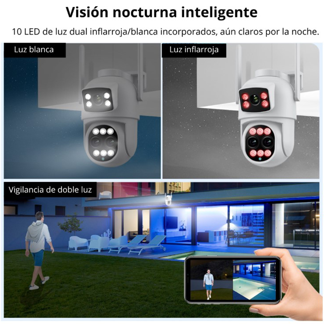 SEISA IPC-SY9 CÁMARA DE SEGURIDAD IP WIFI 360° NEGRA - 4