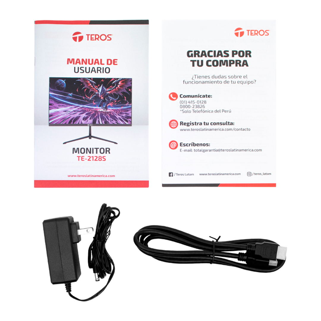TEROS TE-2128S MONITOR PLANO 21.5' FHD IPS 100HZ 1MS HDMI VGA NEGRO - 5