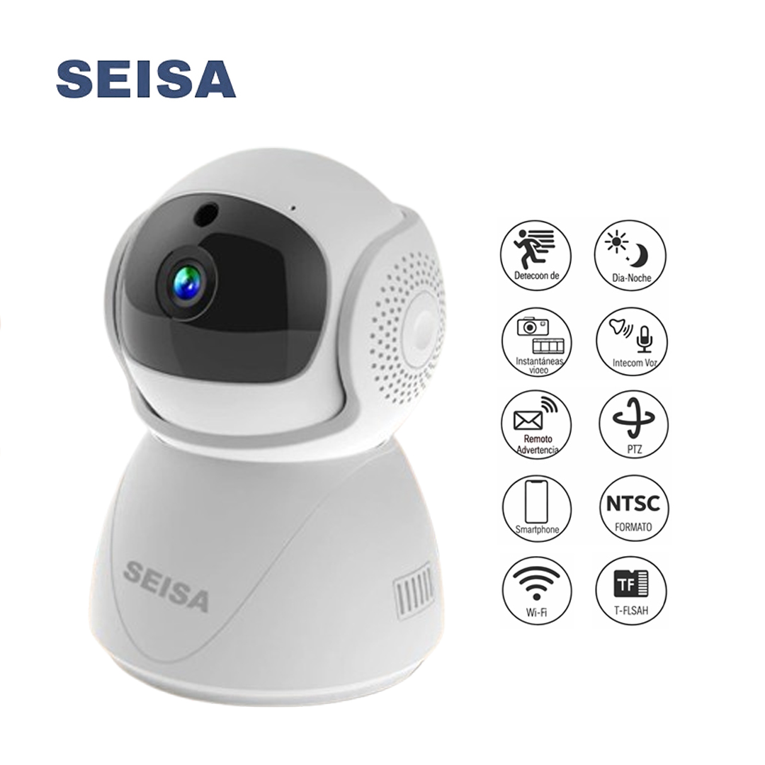 SEISA IPC-ZAS02 CÁMARA DE SEGURIDAD WIFI 1080P BLANCA - 1