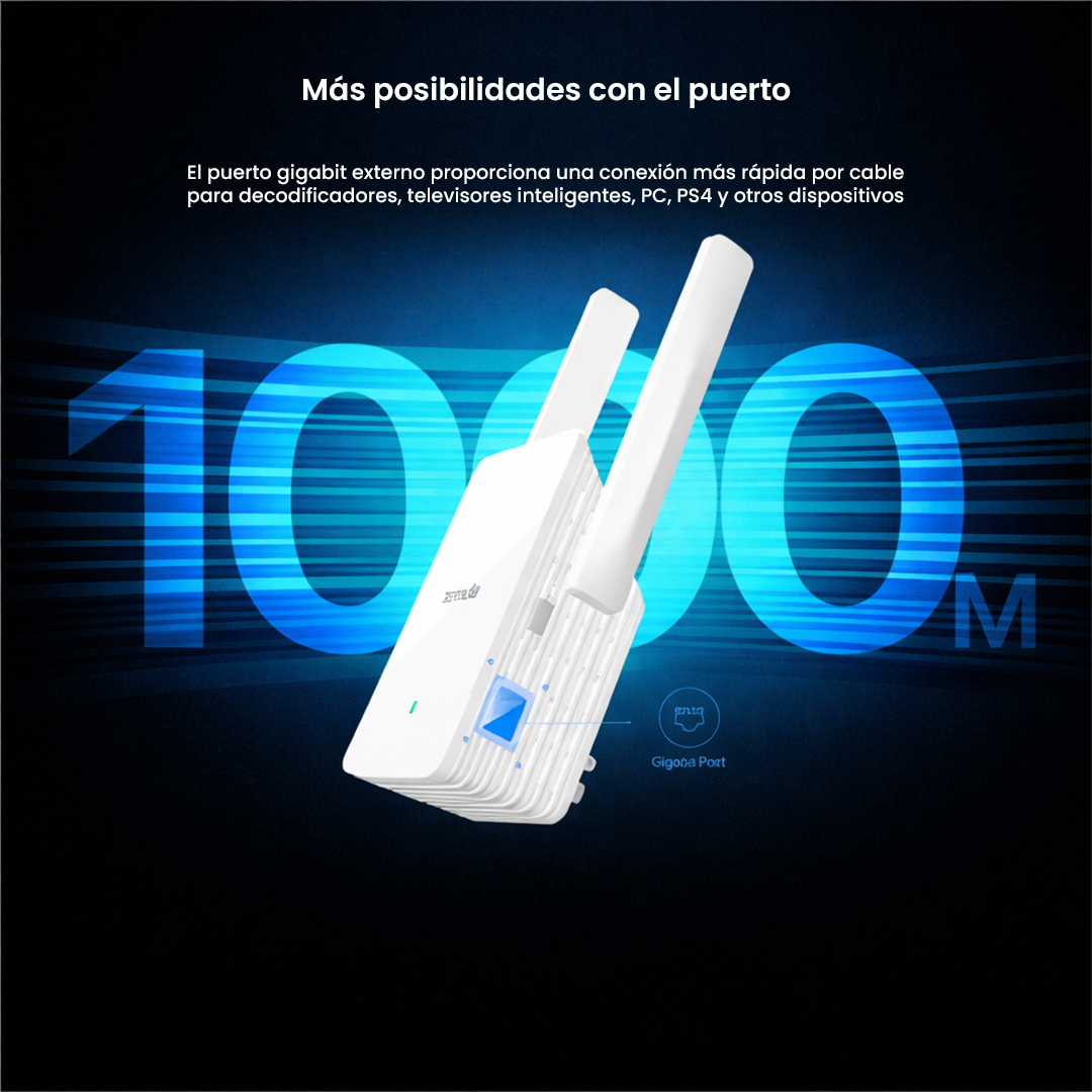 TENDA EXTENSOR WIFI 6 A23 AX1500 DOBLE BANDA GIGABIT - 6
