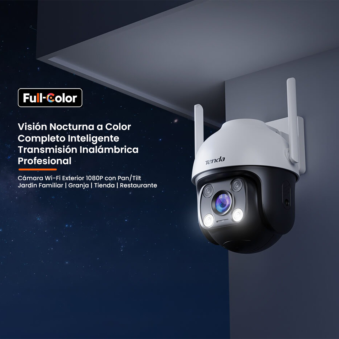 TENDA CÁMARA DE SEGURIDAD CH3-WCA WIFI 3MP PTZ 360° EXTERIOR - 5