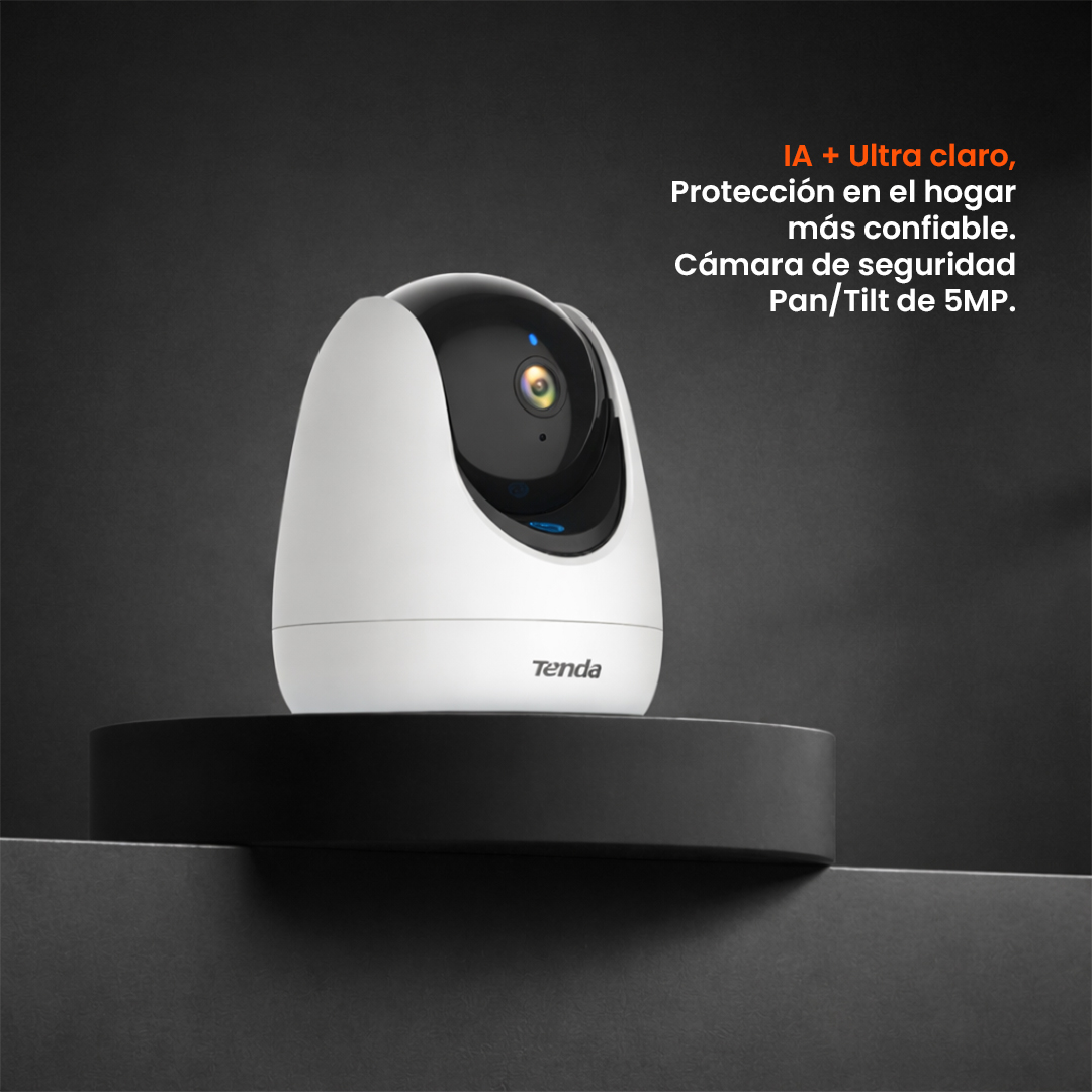 TENDA CÁMARA DE SEGURIDAD WIFI 6 5MP 360° CP7 AUDIO IA VISIÓN NOCTURNA - 5