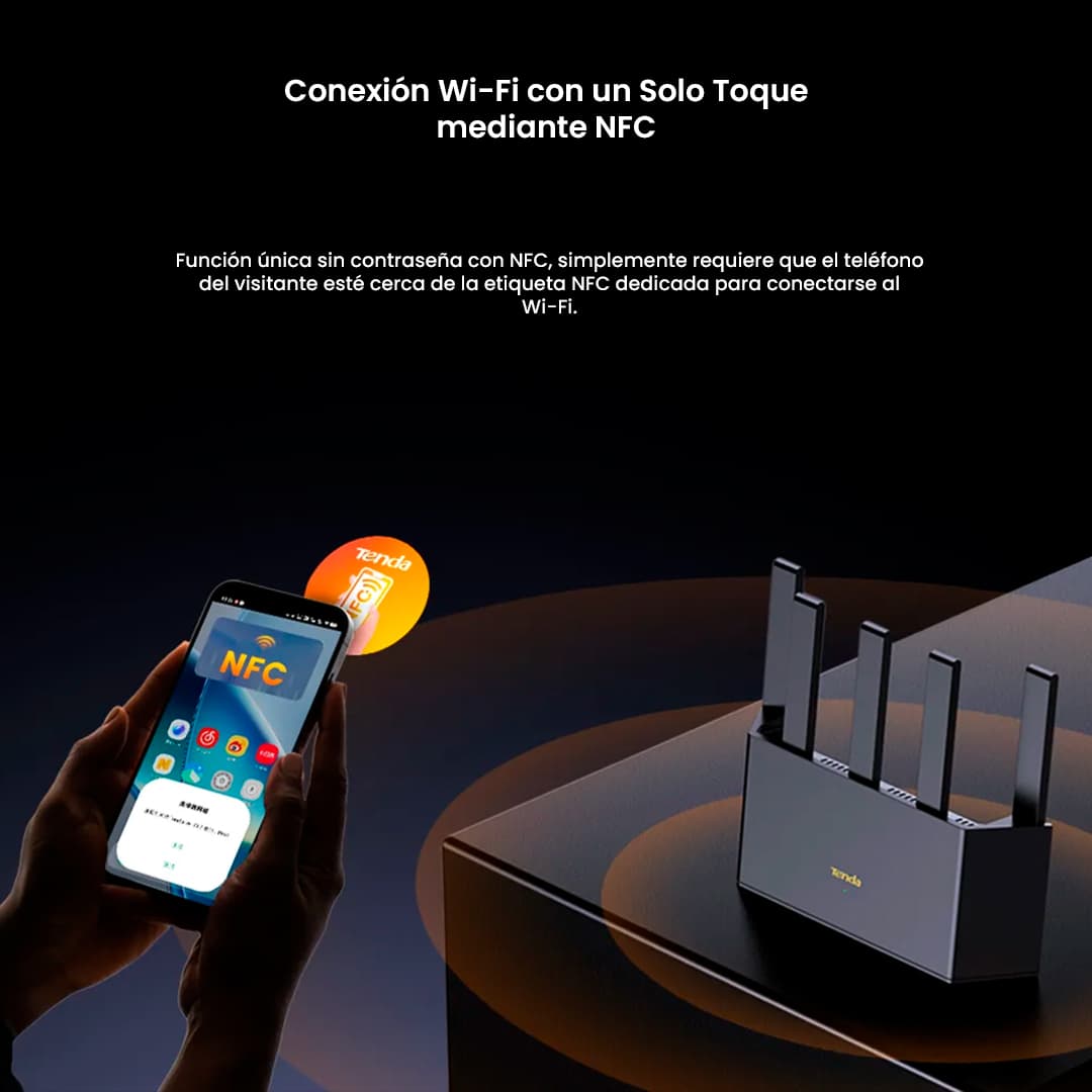 TENDA ROUTER WIFI 7 TE3L BE3600 MESH 3570MBPS 5 ANT - 7