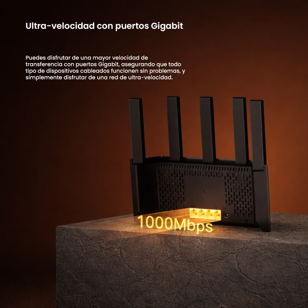 TENDA ROUTER WIFI 6 TX2L PRO AX1500 GIGABIT 5 ANTENAS - 6