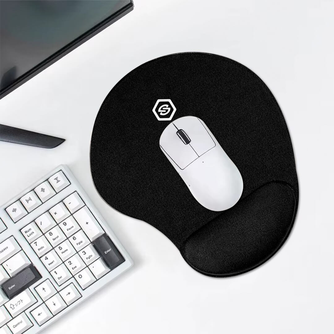 MOUSE PAD ERGONÓMICO CON DESCANSADOR MPB-01 NEGRO - 3