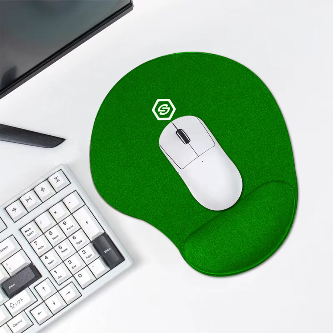 MOUSE PAD ERGONÓMICO CON DESCANSADOR MPB-01 VERDE - 3